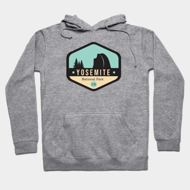 Yosemite National Park Badge Hoodie by CloudWalkerDesigns